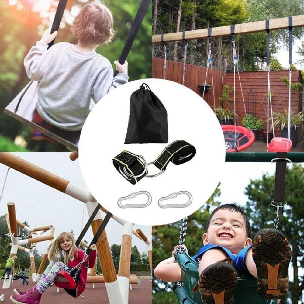 Более безопасные карабины с замком Стропы для раскачивания Длина 1,5 м Защита для деревьев Гамачные стропы Настройка гамака