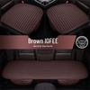 Plaid Three-Piece No-Tie Car Seat Cushion Set for Office and Home - Single Seat and Multi-Seat Interior Decor.