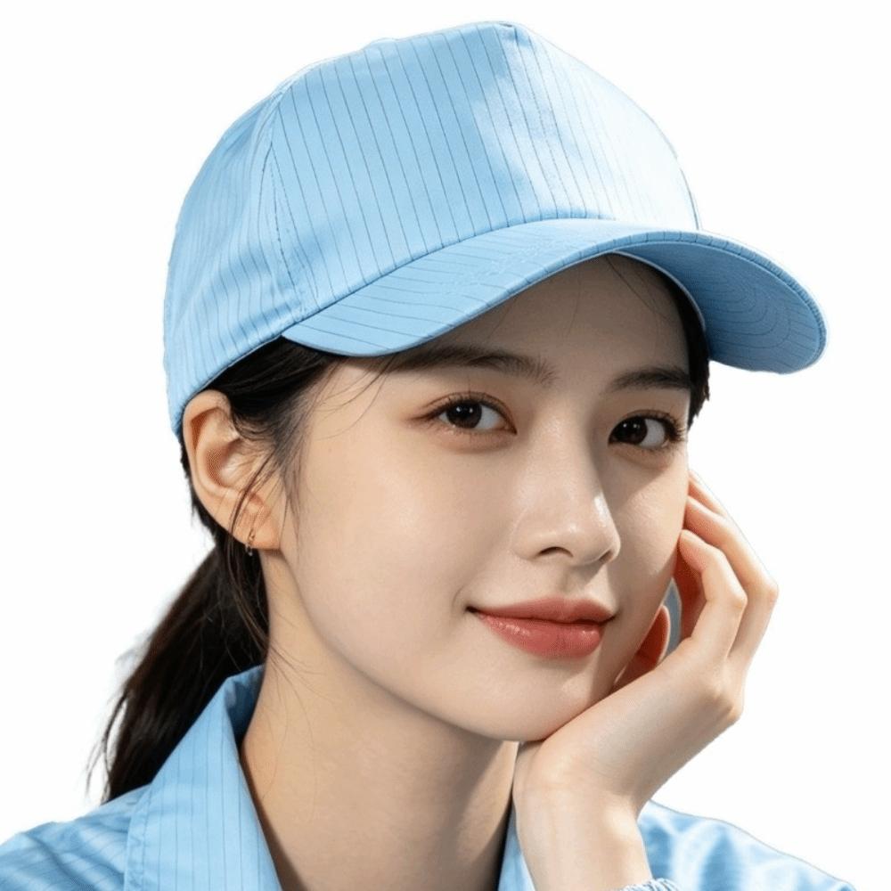 Anti Static Work Hat Top Mesh Duckbill Hat Hygienic Dust Proof Hat Canteen Catering