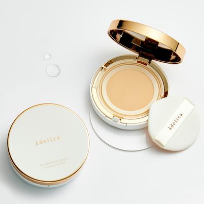 Adelica The New Gold Collagen Ampoule Cushion (1 основной продукт + 1 сменный блок)