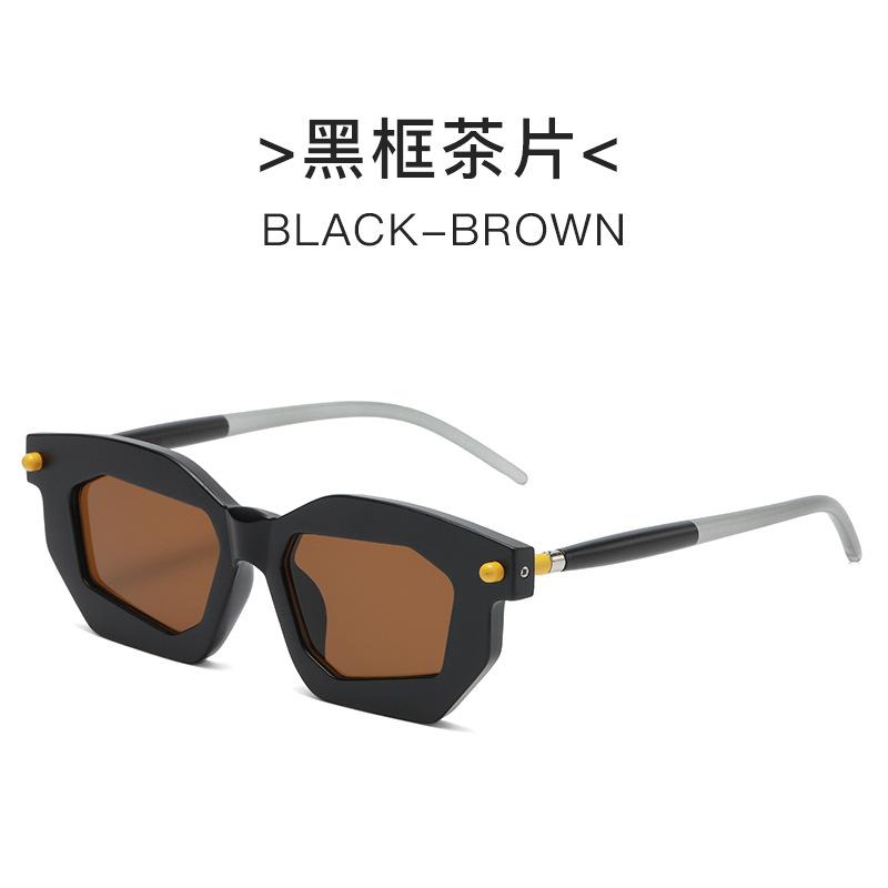 Dropshipping New Fashion Men Women Unique Design Shaped Sunglasses Personalized Street Photography Retro Sun Glasses