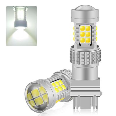 Светодиодная двухцветная лампа Fenikso T25 3157 P27/7W заднего хода, указателя поворота, стоп-сигнала с