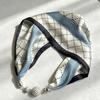 New retro pearl magnetic buckle small silk scarf women's high-end satin printed scarf summer versatile small scarf