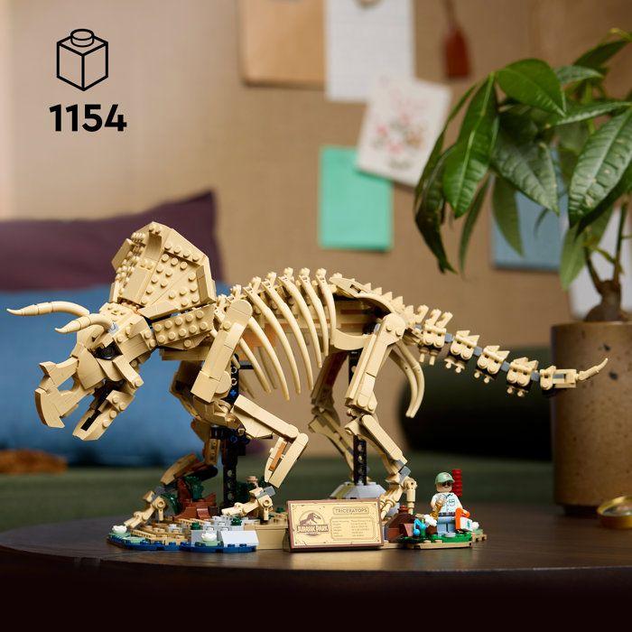 LEGO Jurassic World 77985 - Les fossiles de Dinosaures : Le Tricératops - Pour adulte