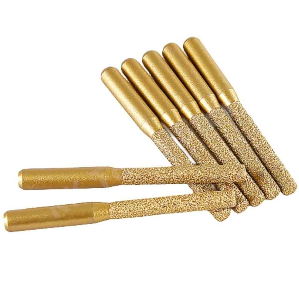 1Pcs Engraving Trimming Machine Brazed Diamond Router Bit 6.35mm Engraving Edge Cutting Tool