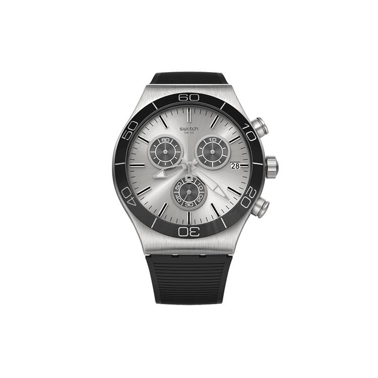 Swatch Мужские Металлические Часы Серии 43 мм Серебристые YVS486 YVS486