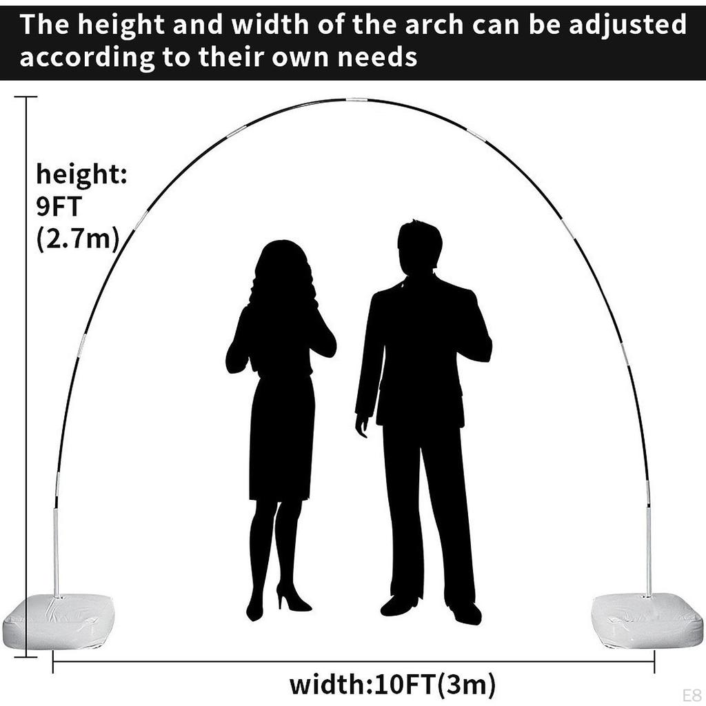 Balloon Arch Stand Kit Adjustable Frame for Shower