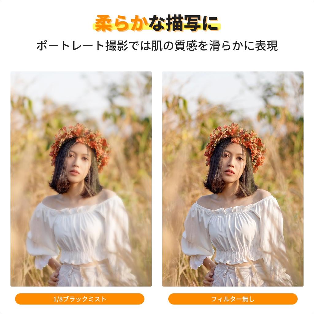 Concept 55mm Black Mist Soft Effect Soft Rendering Filter for Contrast Adjustment Japanese AGC Optical Glass Aviation Aluminum Material Ultra Thin