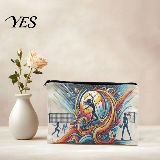 Durable Craft Supply Case Canvas Storage Bag, with Smooth Zipper, Large Capacity Portable Waterproof Makeup Organizer Pouch, Toiletry for Stationery