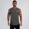 Men's Fashion Youth V-neck Sleeveless T-shirt Street Handsome Tops Fitness Exercised Tank Top