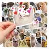50 Funny Funny Cat Waterproof Doodle Decorative Reusable Stickers For Birthday Christmas Gifts