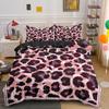 Leopard Print King Queen Duvet Cover Brown Cheetah Skin Pattern Bedding Set For Teens Girl Women Leopard 2/3pcs Soft Quilt Cover