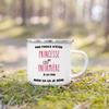 Best Nurse French Printed Enamel Mugs Drink Wine Juice Mug Dessert Cocoa Milk Handle Cup Coffee Cups Best Gift for Infirmiere