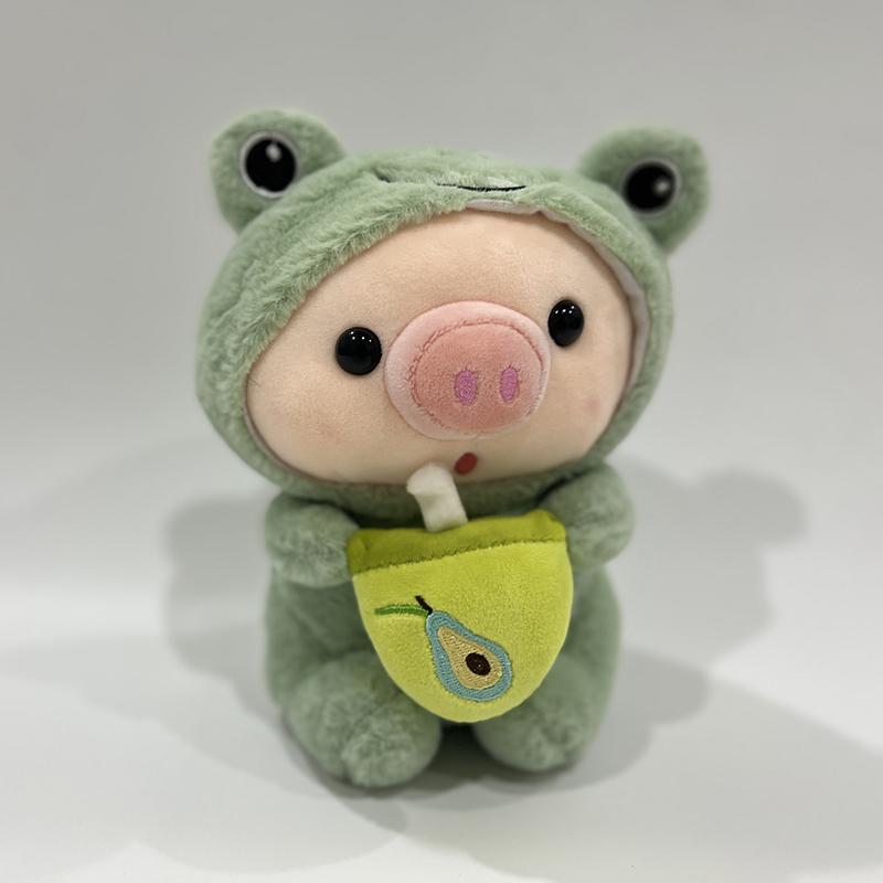 Милая плюшевая чашка для чая с молоком, мягкая игрушка, розовая клубничная свинья, плюшевые игрушки, плюшевые куклы Боба, мультяшный тигр, кролик, лягушка, плюш