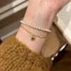 Retro exquisite bangles chain palace style tiger eye stone gourd bracelet for women light luxury party wedding fine