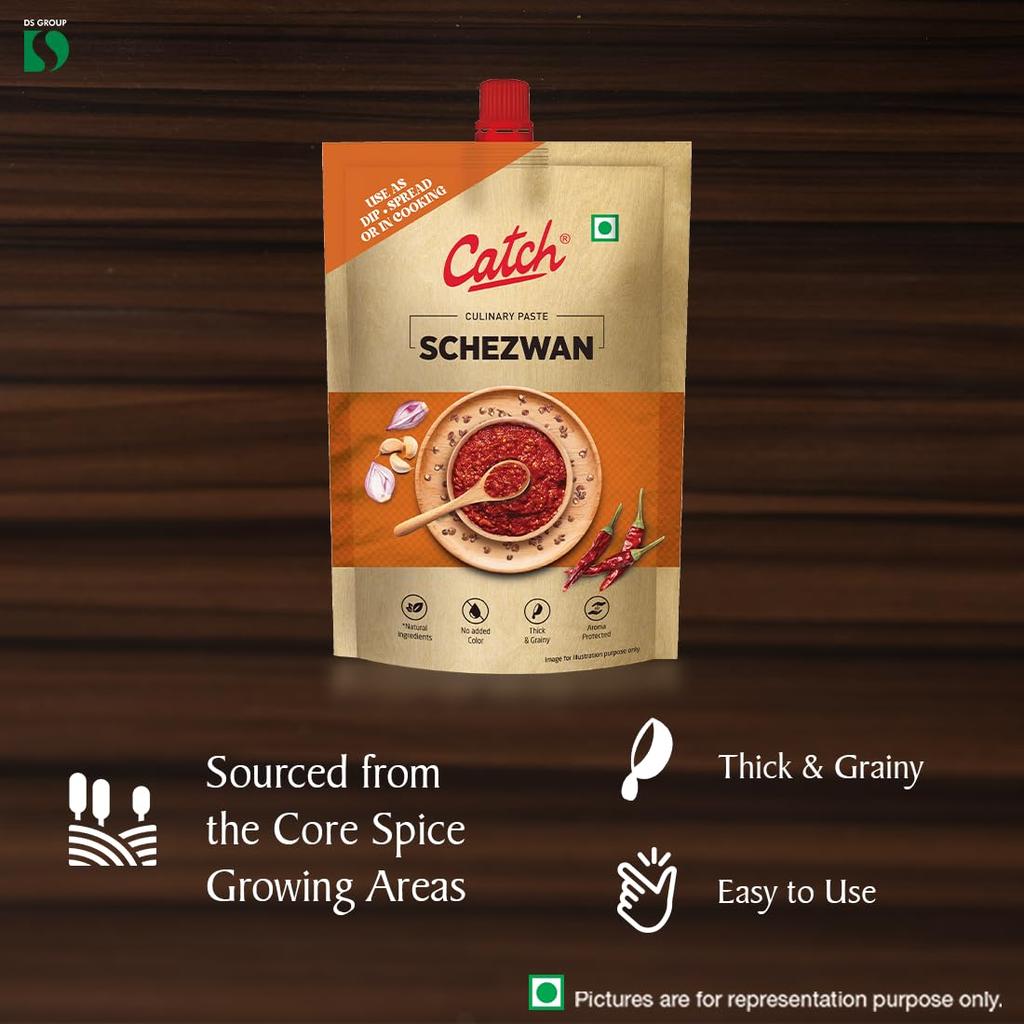 Catch Паста Шечуань 100 г Упаковка 1 Густой Зернистый Дип Спред Для Индо-Китайской Кухни