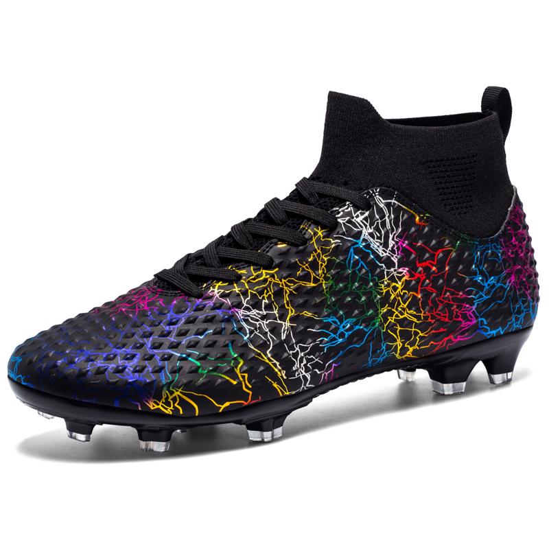 Men's High Quality Football Boots Professional AG/FG Soccer Shoes Kids Anti-Skip Training Soccer Cleats High Top Cleats 2025 New