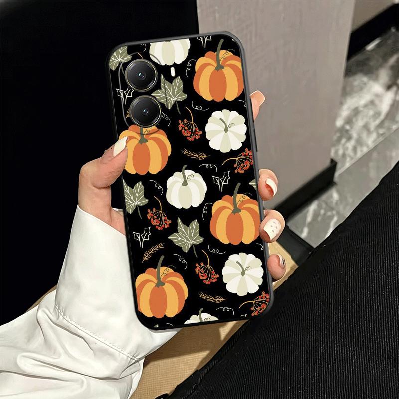 Pumpkin Happy Fall Autumn Soft Phone Case for Xiaomi Poco X5 X6 X7 X8 Pro Max X3 F7 F8 Ultra M8 M7 M6 M5 Redmi 15 15C 14C 13C 12