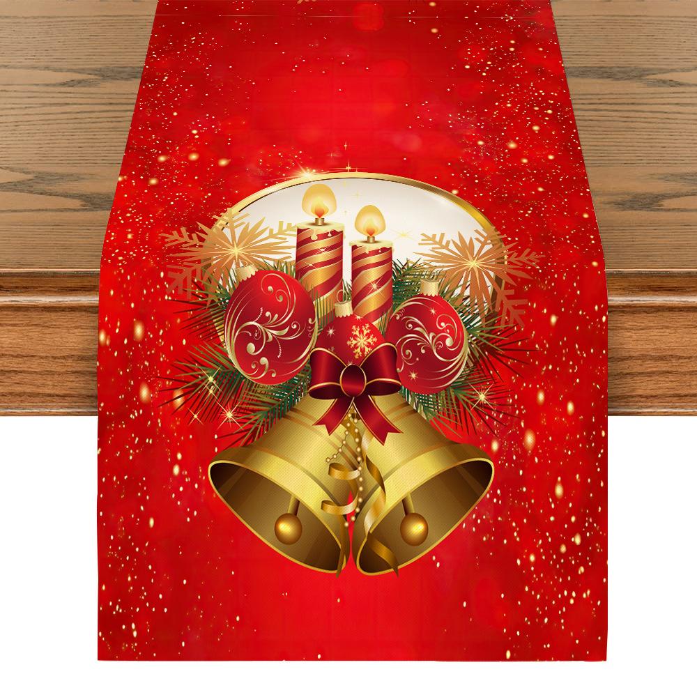 Christmas Tablecloth Creative Snowman Print Holiday Table Decorations Tablecloth