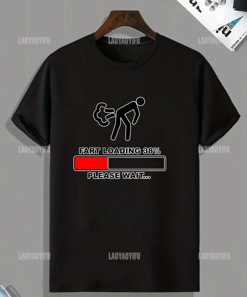 Humor Warning Fart Now Loading Please Stand Back Graphic T-shirt Woman Casual O-neck Loose Tees for Summer Vintage Tops