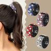 Элегантная винтажная заколка для волос со стразами, 7 шт., для женщин и девочек, блестящая заколка для волос для держателя хвоста-сверкающий аксессуар для волос