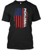 Pickleball American Flag Sport T-Shirt Made In the USA Size S To 5XL