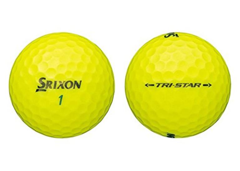 DUNLOP SRIXON Гольф 2017 1 дюжина Премиум Passion Yellow TRI-STAR Мячи, Модель, (12 Шариков),