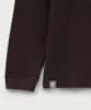 Футболка-henley Seteo с вафельной текстурой, коричневая
