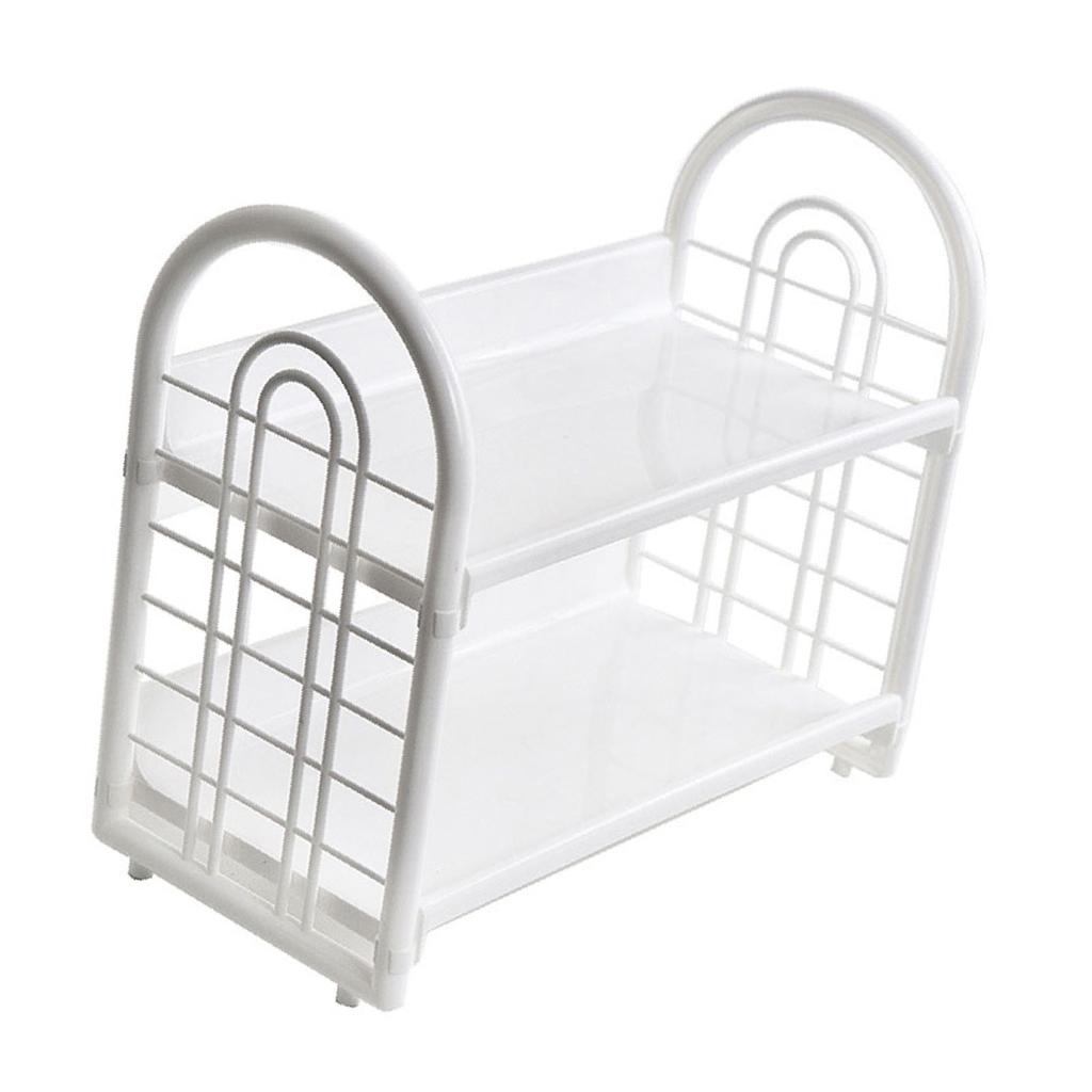 Простая двухъярусная настольная полка для хранения, мини-книжная полка для хранения вещей в офисе общежития