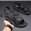 Мужские сандалии лето новые пляжные туфли мягкая подошва шлепанцы уличные повседневные нескользящие туфли для вождения