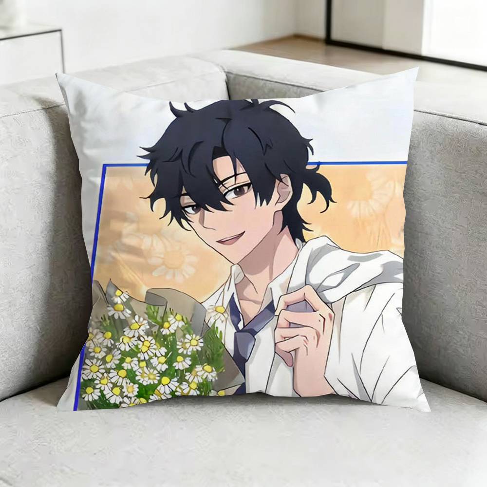 Link CClick Anime Pillow Case Square DoubleSided Sofa Cushion Cover Bedroom Bedside Pillow Gift