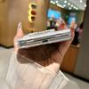 Для iPhone 18 Duo Складной Экран Блестки Чехол для Телефона IPhone18 Duo Зеркало Браслет-Бант Защита