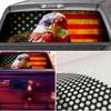 Car Rear Window American Flag Graphic Decal Tint Print Sticker DIY Decoration