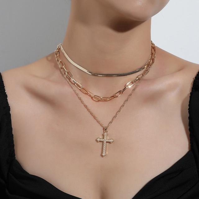 Vintage Bohemia Gold Coin Letter Layered Chain Necklace For Women Shell Pearl Moon Long Choker Collar Pendant Butterfly Necklace