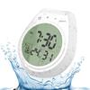 Waterproof Suction Cup Wall Clock with Timer & Temperature Display for Bathroom & Kitchen