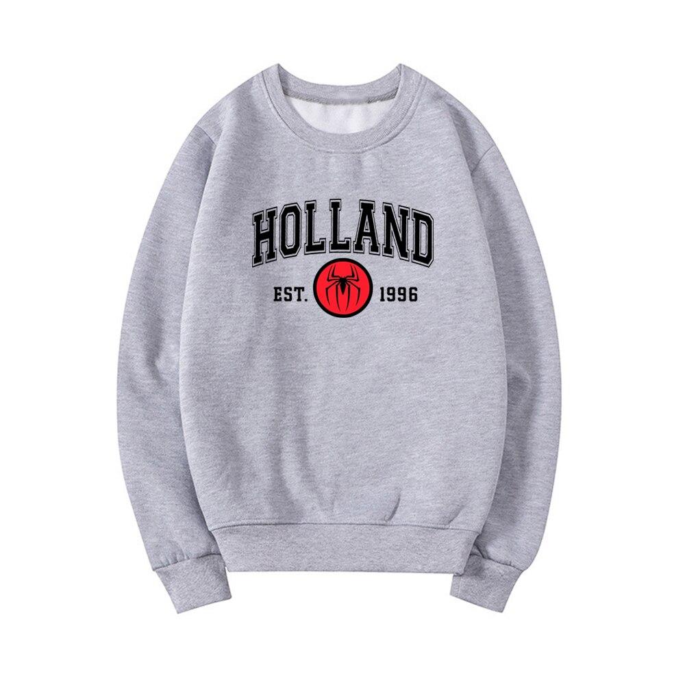 Holland Parker Est 1996 Толстовка Tom Holland Толстовка Унисекс Толстовки с круглым вырезом Пуловер с длинными рукавами Женские толстовки с рисунком