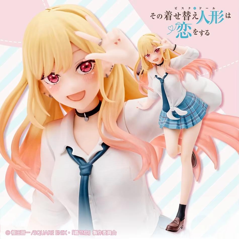 Оригинальная фигурка Китагавы Марин из My Dress Up Darling, модель в школьной форме, стоячая, ПВХ, игрушка, подарок для фанатов аниме и детей