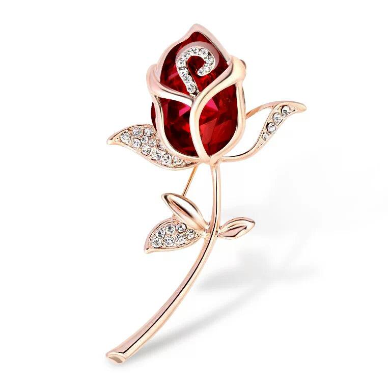 High-End Alloy Brooch with Pearl Imitation and Rhinestone Corsage Pin - Fashion Accessory