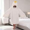 Goose Blanket Hoodie Onesie Oversized Wearable Blanket Hoodie with Sleeves for Adults Kids Warm Cozy Flannel Sleeping Bag