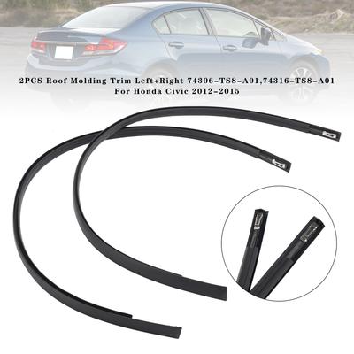 2 шт молдинга крыши отделка левая+правая для Honda Civic 2012-2015