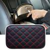 Car Accessories Armrest Cover Pads PU Leather Center Console Box Cushion Mat Red