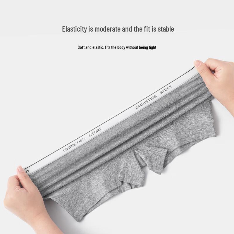 Christies Women's Seamless Cotton Antibacterial Boxer Briefs 3-Pack