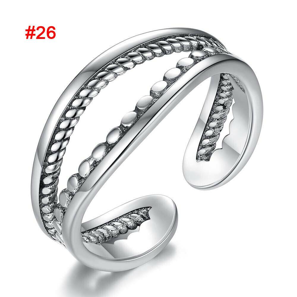 Thumb Rings Ladies Mens Toe Rings Adjustable Open Band Simple Exquisite Womens Ring