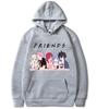Harajuku Cartoon Fairy Tail Friends Print Hoodie Unisex Street Casual Hoodie Japan Anime Men Women Oversized Sweatshirts Trendy