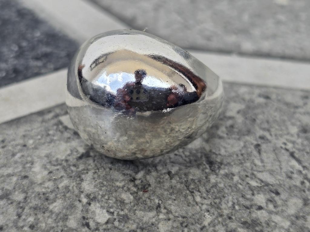 Dome Ring, 925 Sterling Silver Ring, Large Plain Wide Band, Boho Statement Ring, Handmade Ring, Anxiety Ring, Engagement Ring