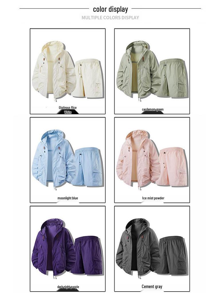 Куртка с капюшоном для защиты от солнца UPF 50+ для пар - Дышащая летняя одежда для рыбалки на открытом воздухе