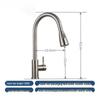 304 Stainless Steel Spring Pull-Out Kitchen Faucet