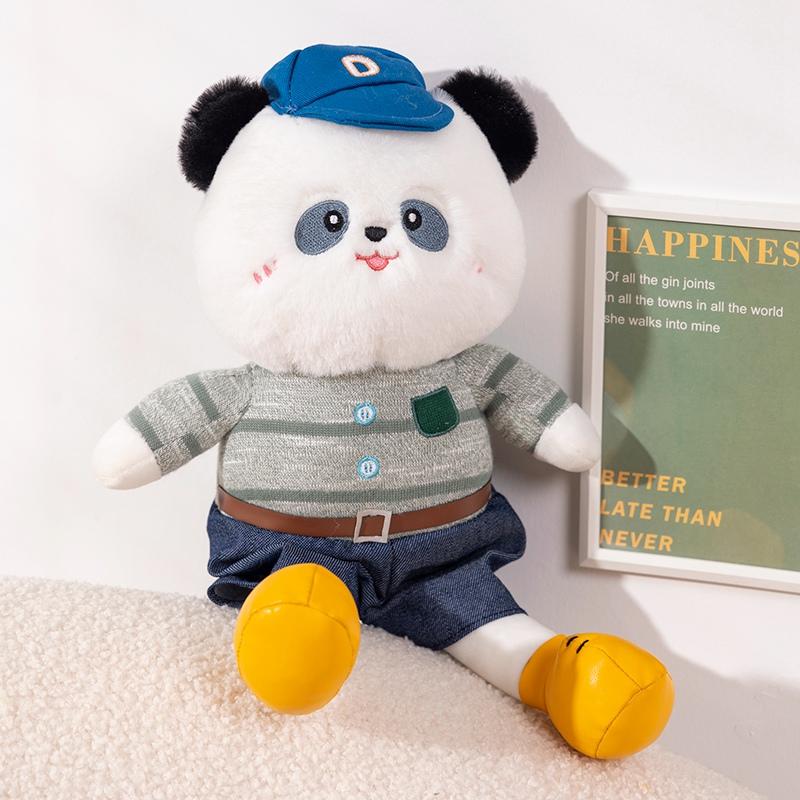 Панда кролик медведь слон плюшевая игрушка сидящая и стоящая панда мультфильм мягкие игрушки животных кукла для ребенка подарок декор комнаты