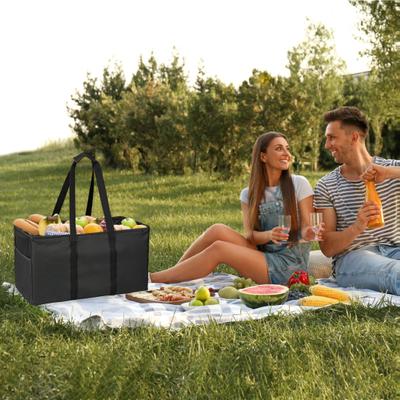 Многоразовая сумка для продуктов Yousheng, складная хозяйственная сумка для покупок, большая вместимость, застежка-молния, водонепроницаемая многофункциональная сумка-тоут с сетчатыми карманами