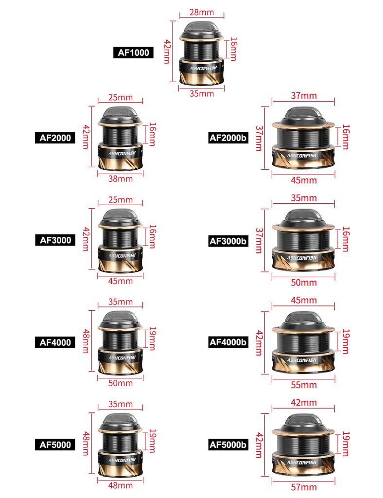 Ashconfish Рукоятка катушки спиннинговой из EVA с PE шнуром, совместимая с широким спектром рыбалки, таким как ловля морского окуня 7+1BB